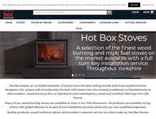 Tablet Screenshot of hotboxstoves.co.uk